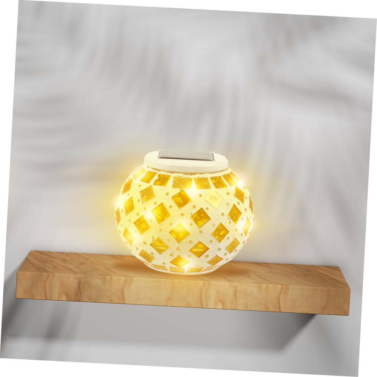 Lanterna Solare da Tavolo per Esterni Lampada LED da Giardino con Ricarica Solare Automatica Decorazione per Patio Balcone e Sentieri