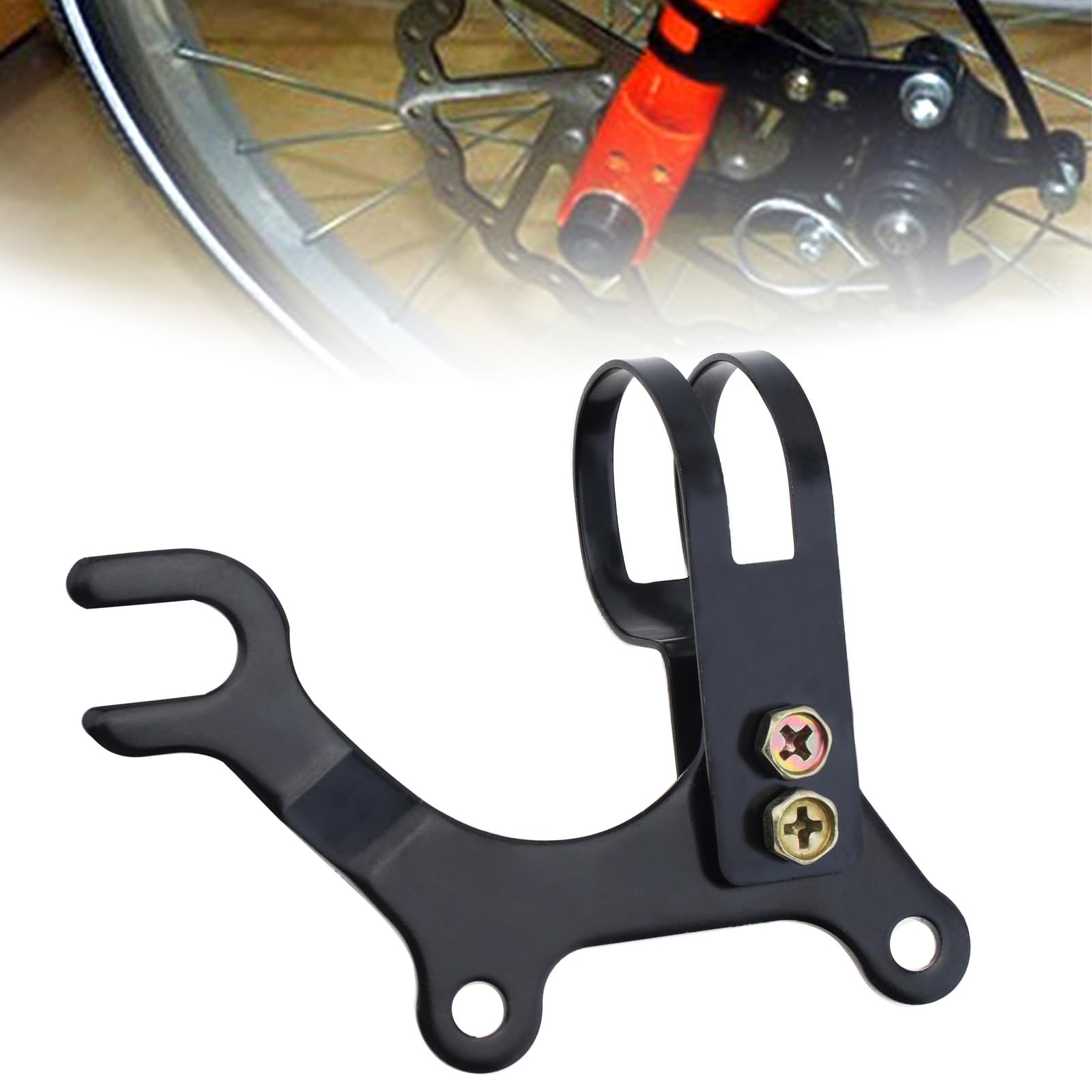 Tobefore 2 Pack Brake Bracket Adapter Disc Brake Bracket Converter Bike Components & Parts Bicycle Disc Brake Mount Mountain Road Bike Modification Brake Bracket Frame Adapter Mounting Holder(20mm)