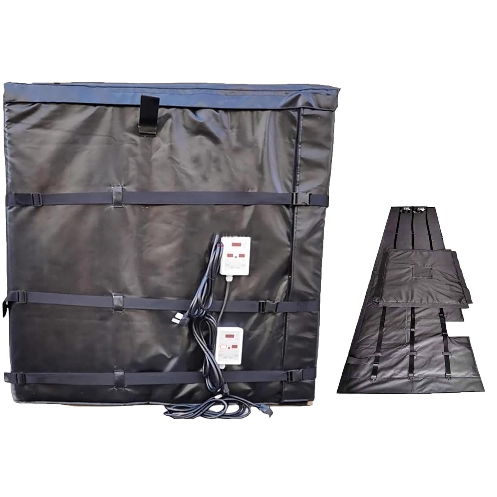 Ylpddmm Black 55/275 Gallon Full Cover Ibc Tote/Tank Heater Blanket -275Gal/1000L