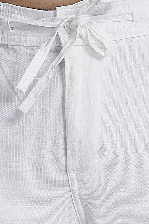 Image of DIVISIVE Men's Relaxed Fit Cotton Linen Blend Trousers