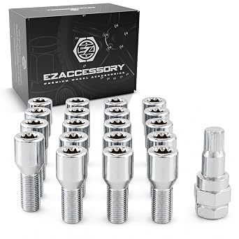 20 Pcs Lug Bolts Tuner Bolt 12x1.5 Thread 35mm Shank