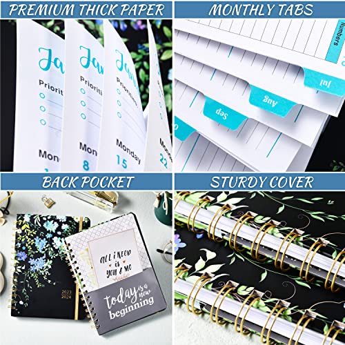 Planner 2023-2024 - July 2023-June 2024, Academic Planner 2023-2024, Weekly & Monthly Planner, 6.4" X 8.5", 2023-2024 Planner With Tabs, Sturdy Cover, Premium Paper, Back Pocket, Strong Twin-Wire Binding #TOP5