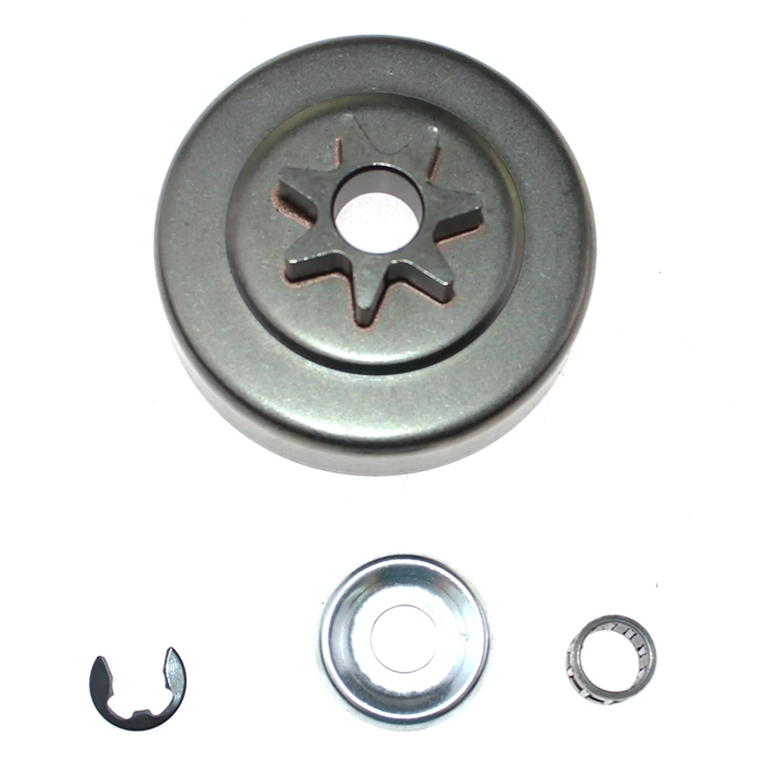 Kit de piñón de cadena y tambor de embrague de 3/8" y 7 dientes compatible con motosierras for Sti 029, 034, 036 y 039.