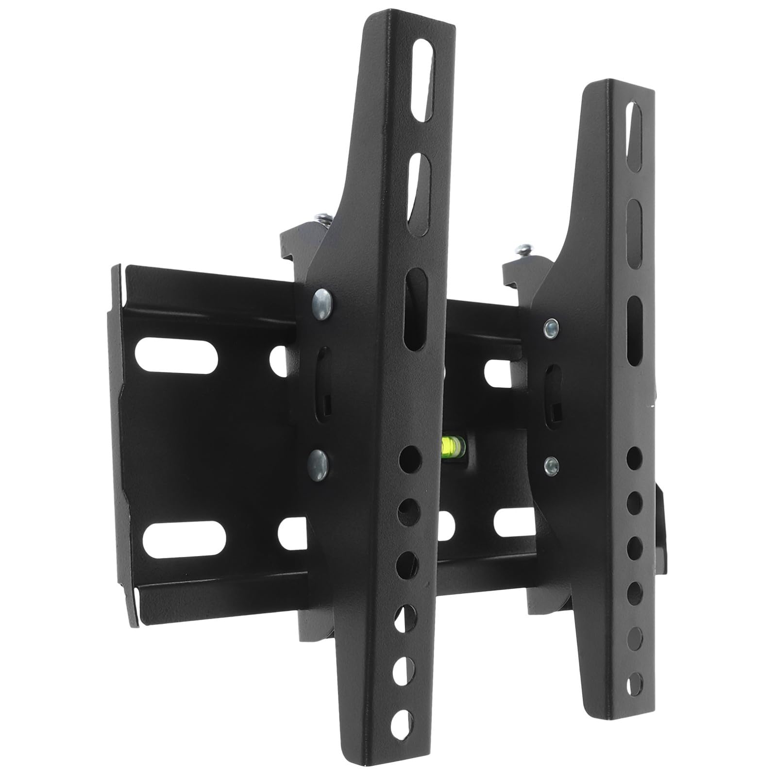 Housoutil Supporto Tv da Parete in Ferro Nero 15-42 Pollici Angolo di Visuale Regolabile e Compatibilità Ampia per Installazione Semplice in Soggiorno