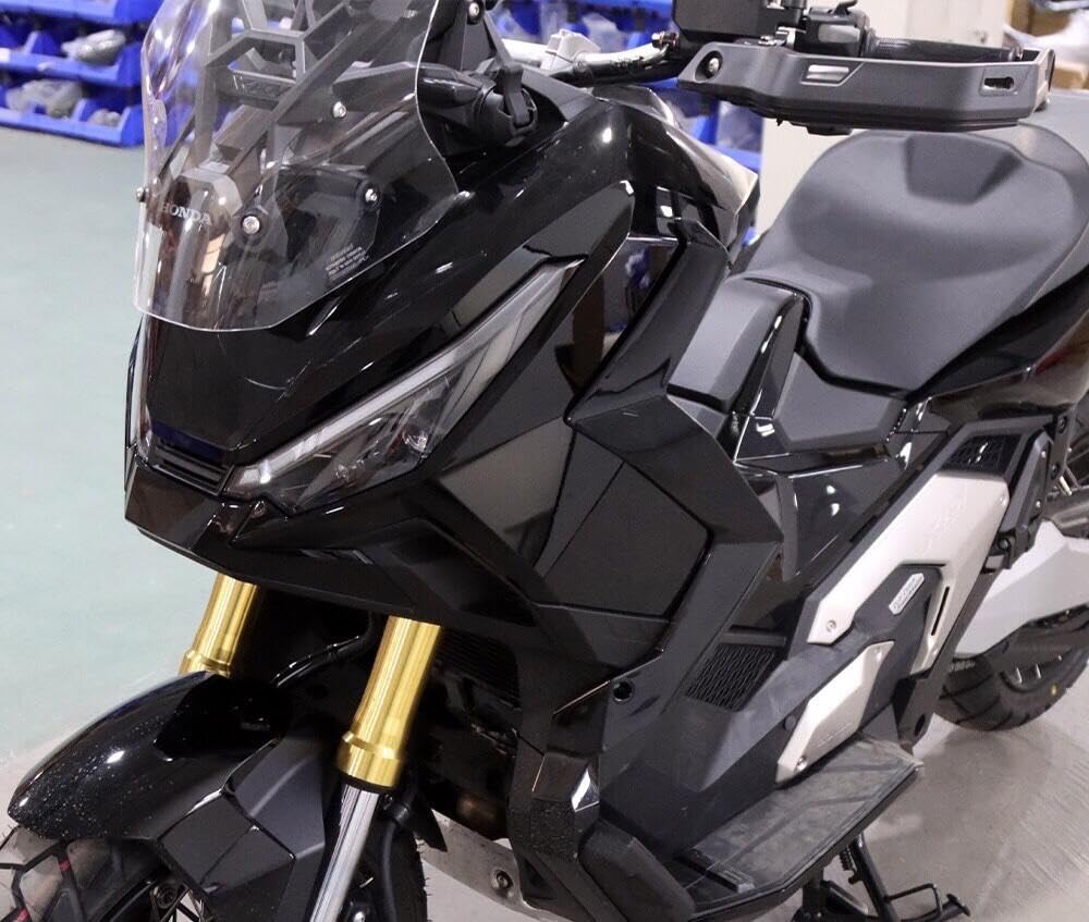 For HON-DA 2025 XADV750 X-ADV 750 Modification Winding Strip Wind Cutting Fixed Wind Wing Leg Shield Side Protection Windshield (Light Black)