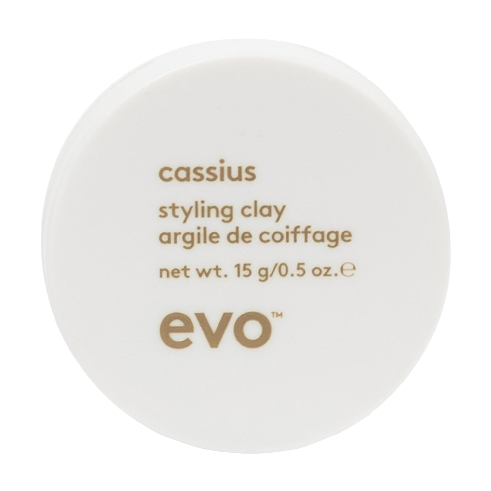 EVO Cassius Hair Styling Clay - Adds Texture with Long Lasting Style - Travel Size 15g / 0.05oz