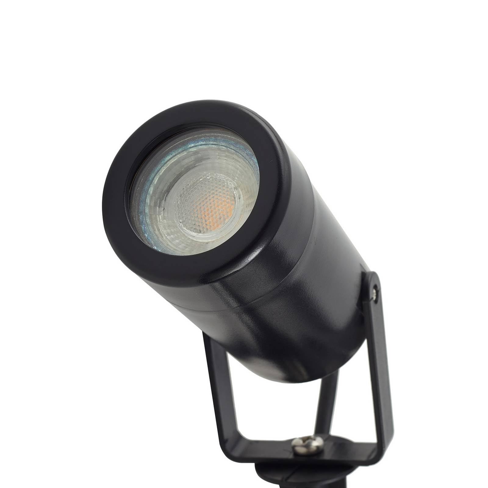 Lindby Zestaw 3 lamp zewnętrznych Thorgal (nowoczesne) w kolorze czarnym (3 żarówki, GU10) – lampa do wbijania w ziemię na zewnątrz
