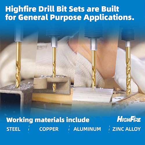 Highfire HF101072 22 Pieces Hex Shank Drill Bit Set thumb #3