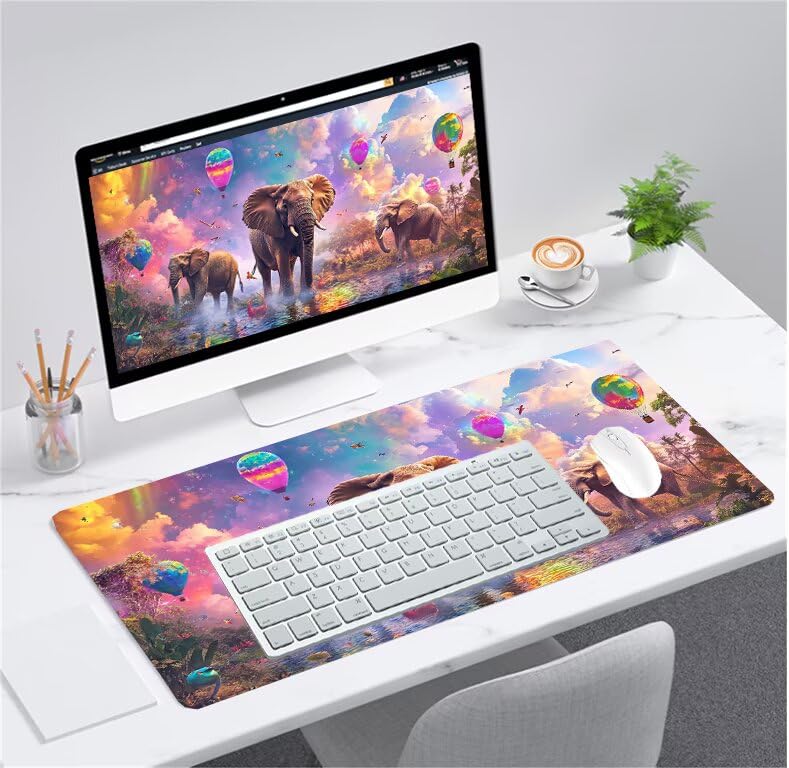 Tapis de souris XXL antidérapant et imperméable lavable PC - 2