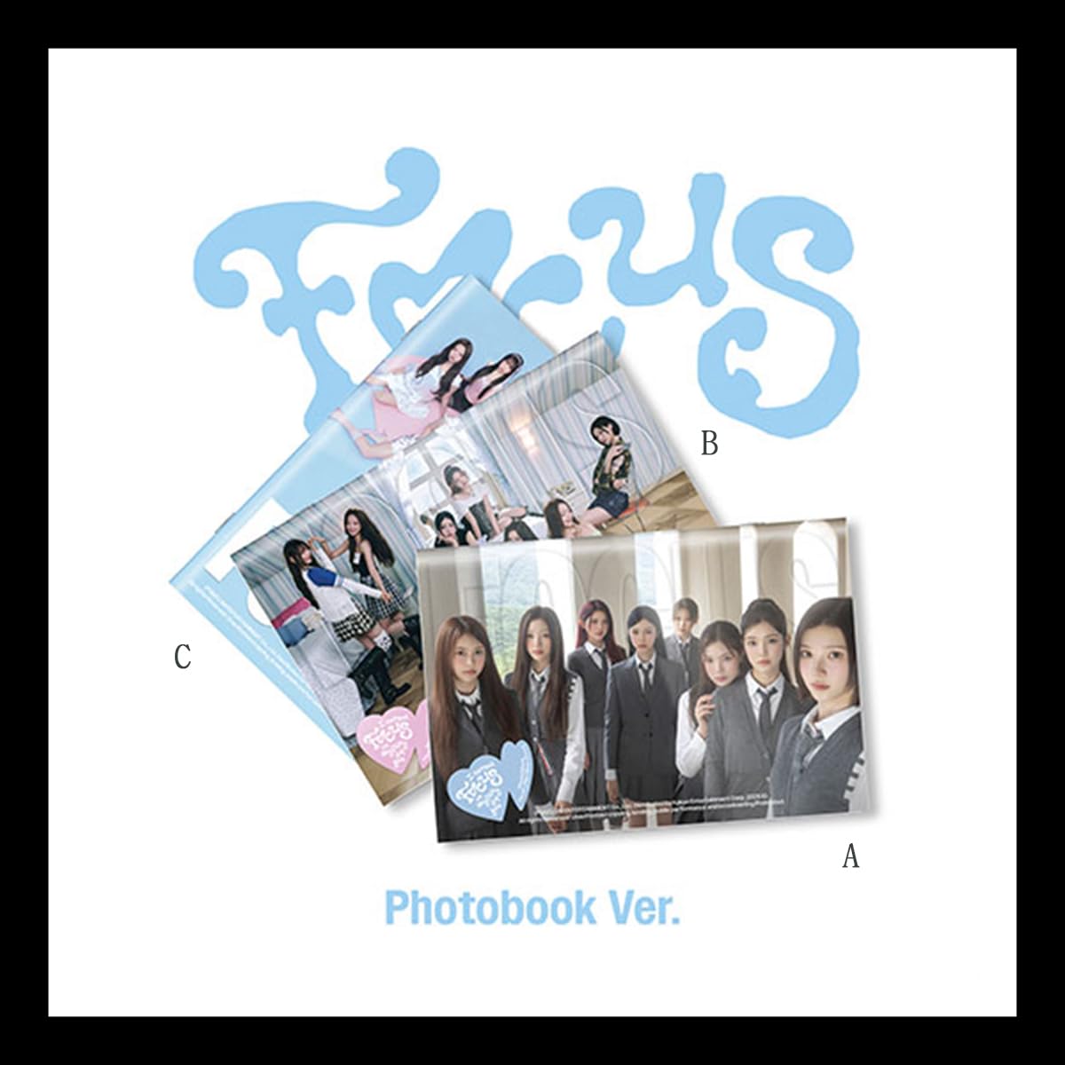 B.) HEARTS2HEARTS FOCUS 1st Mini Album PHOTO BOOK Ver. / CD+Book+