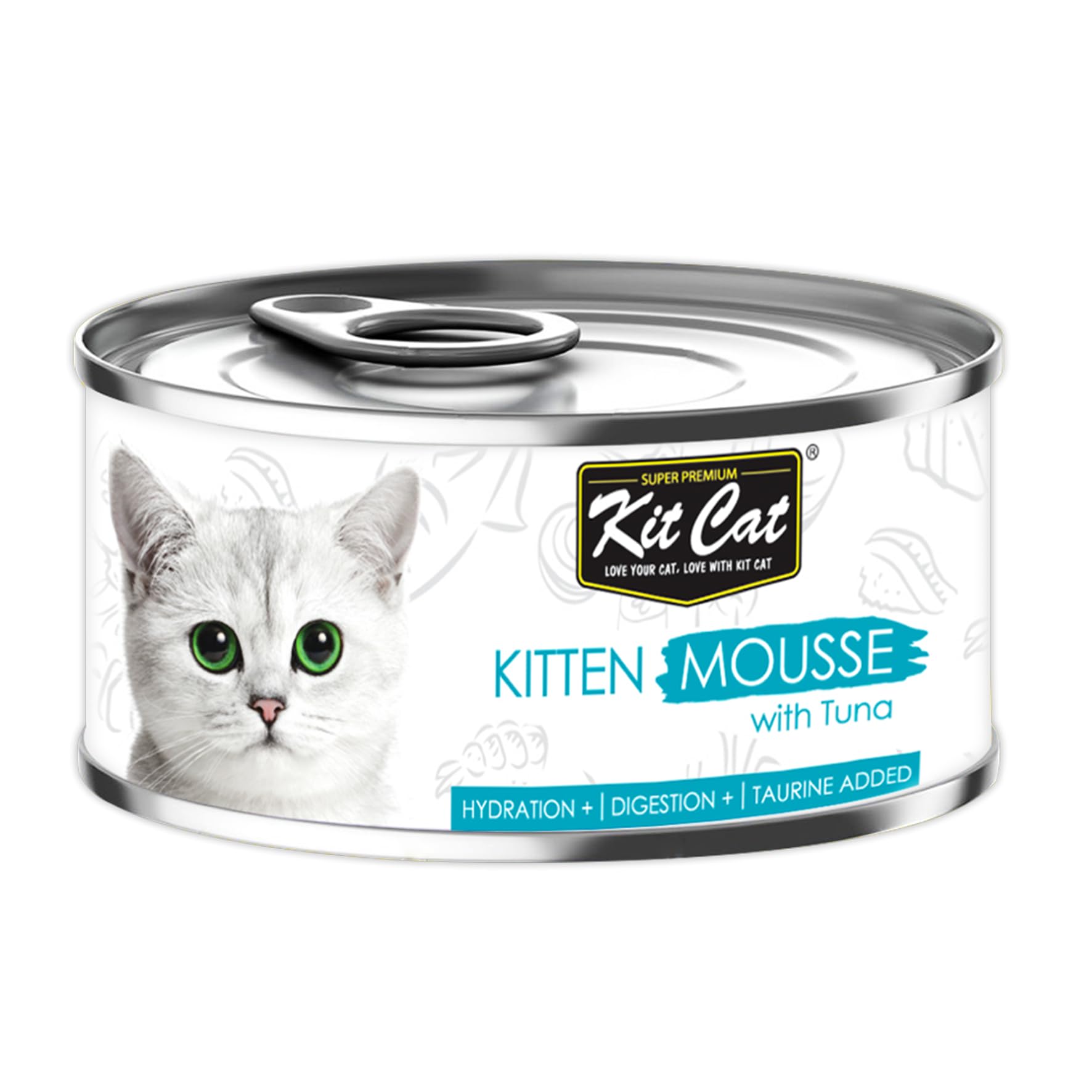 Kit Cat Kitten Mousse Grain Free Tuna Wet Food - 80G