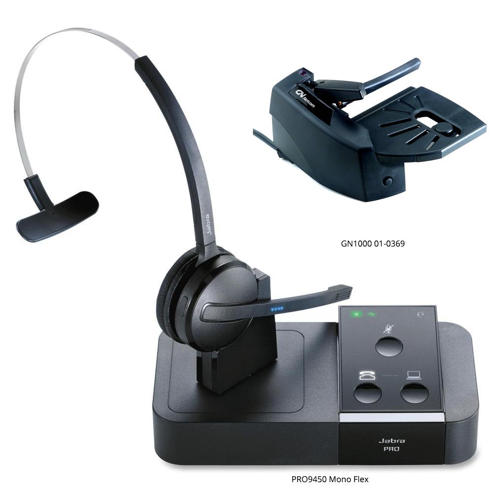 9450 Duo Jabra Pro 9450 Pair Headset With Base Jabra Pro 9450