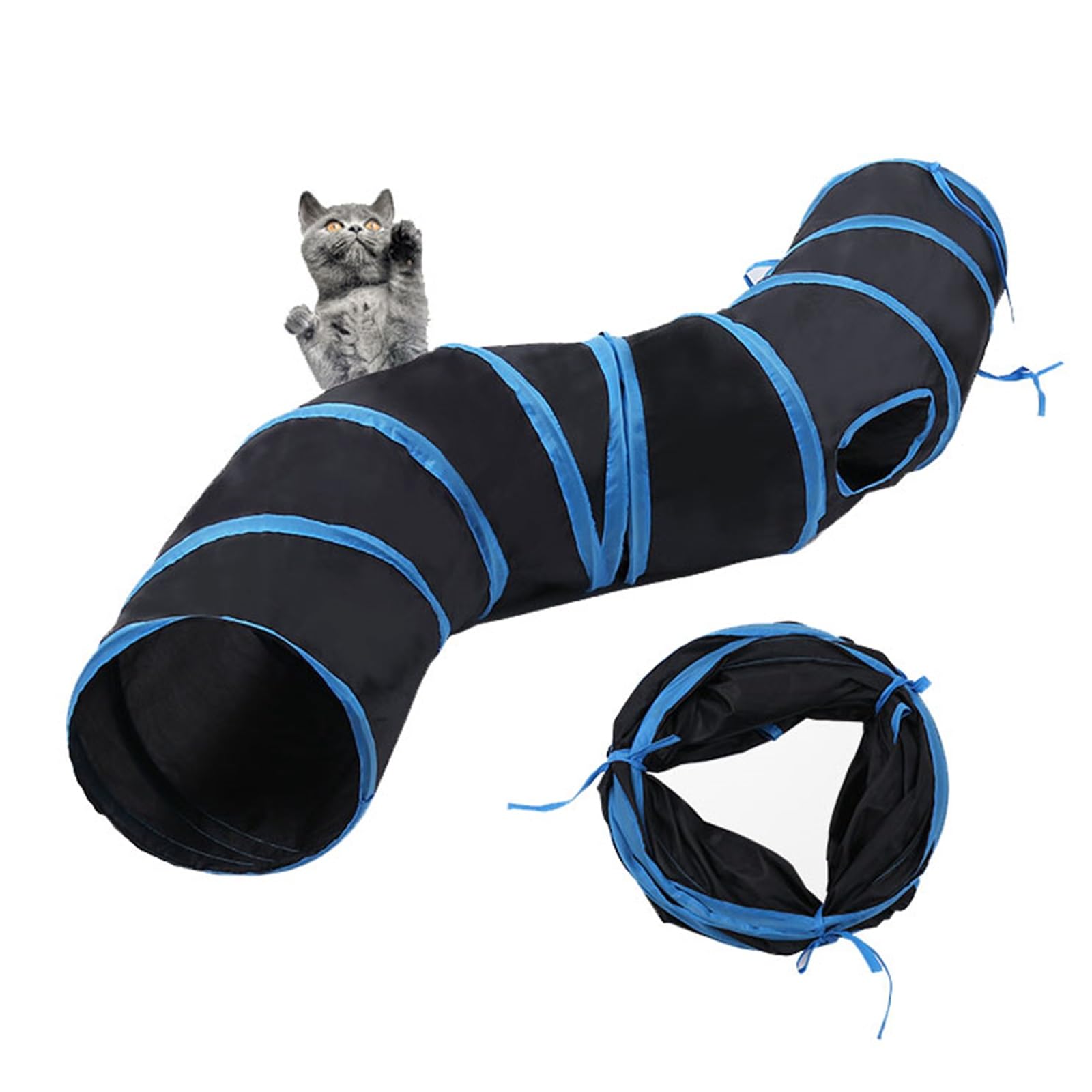 猫トンネル、猫のインタラクティブなおもちゃ、屋外のペット、猫、子猫、犬、ウサギ株式会社S＆L子犬用の大きな屋内折りたたみ式プレイトンネルチューブ Amazon.co.jp: 猫トンネル 猫トンネル 折りたたみ式ペットチューブ