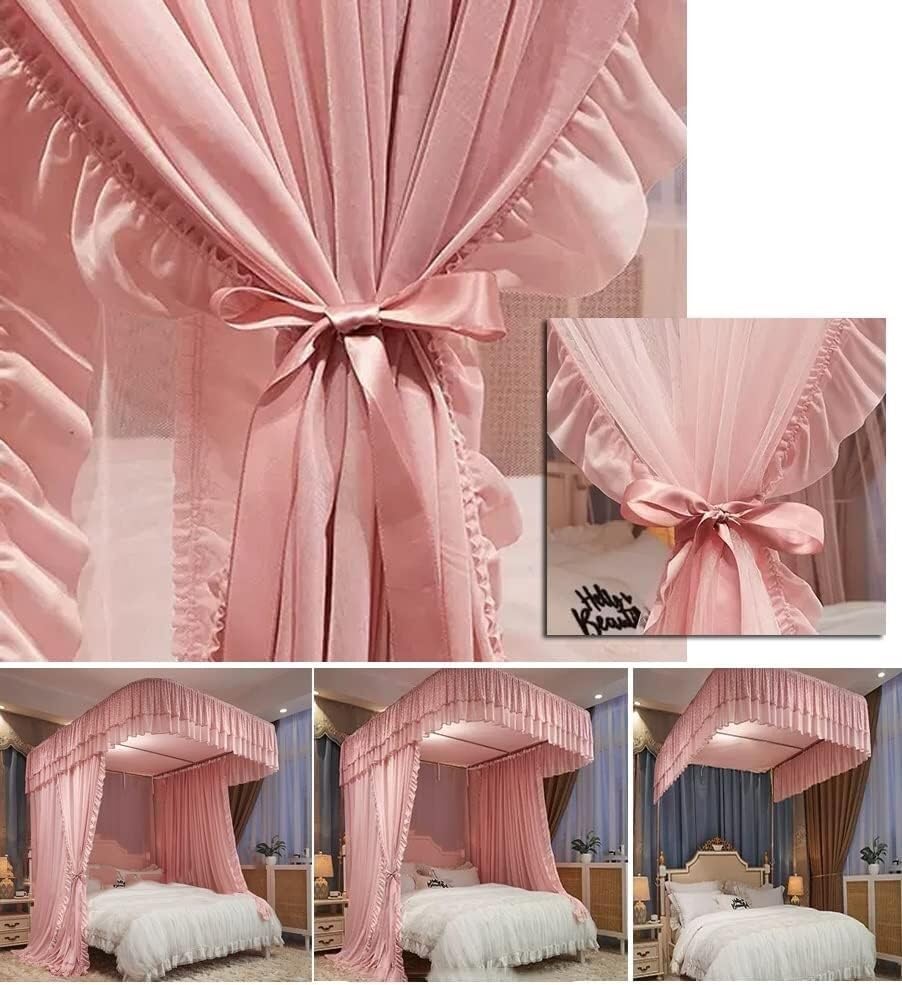 Mosquitera de cama doble de lujo para transformar tu dormitorio en un oasis verde 2