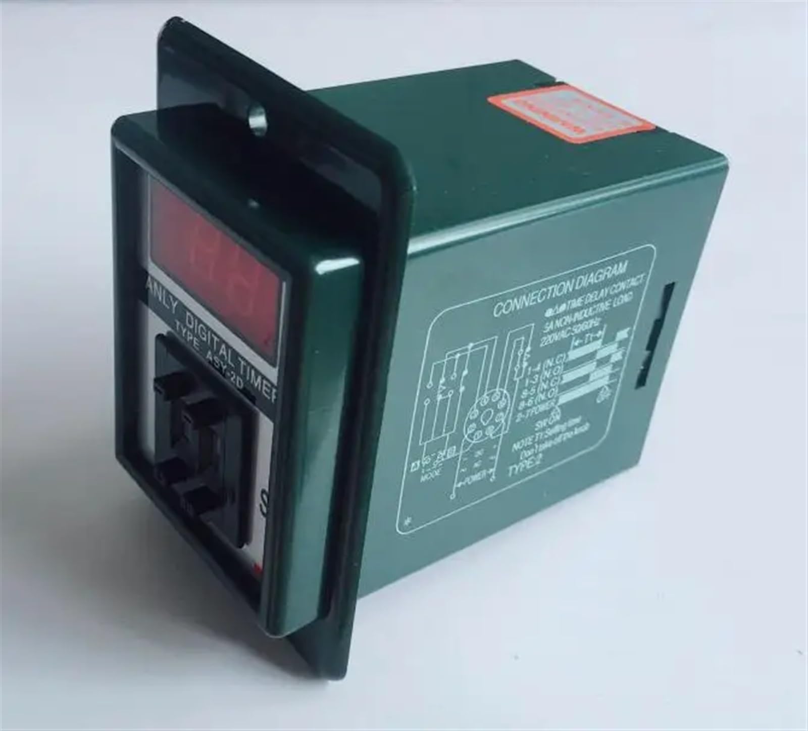 Relè di ritardo timer programmabile con cifre ASY-2D Relè di temporizzazione timer di ritardo 8PIN DC12V DC24V AC110V AC220V AC380V(99M,220V)