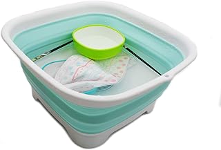 SAMMART 9.3L Collapsible Dishpan with Drainin...,