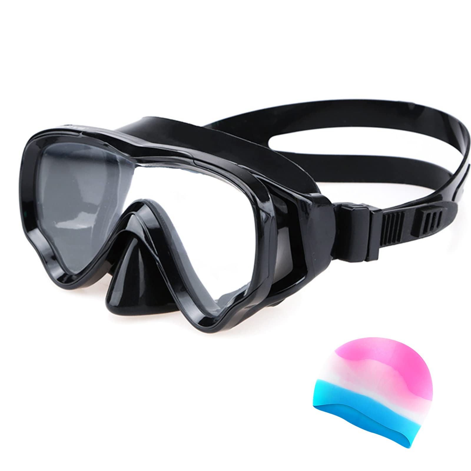Kids Snorkel Gear Diving Mask Anti-Fog and Anti-Leak Swimming Goggles Snorkeling Glasses Waterproof Durable Tempered Glass Mask for Children 4 - 14 Age