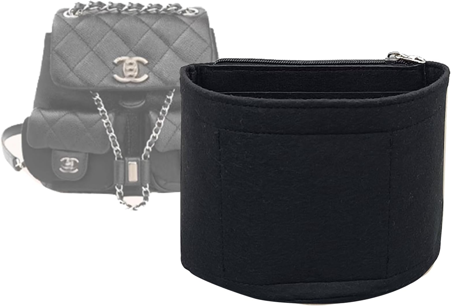 LckaeyPurse Organizer Insert for duma backpack organizer duma backpack 23P insert 1019black-L