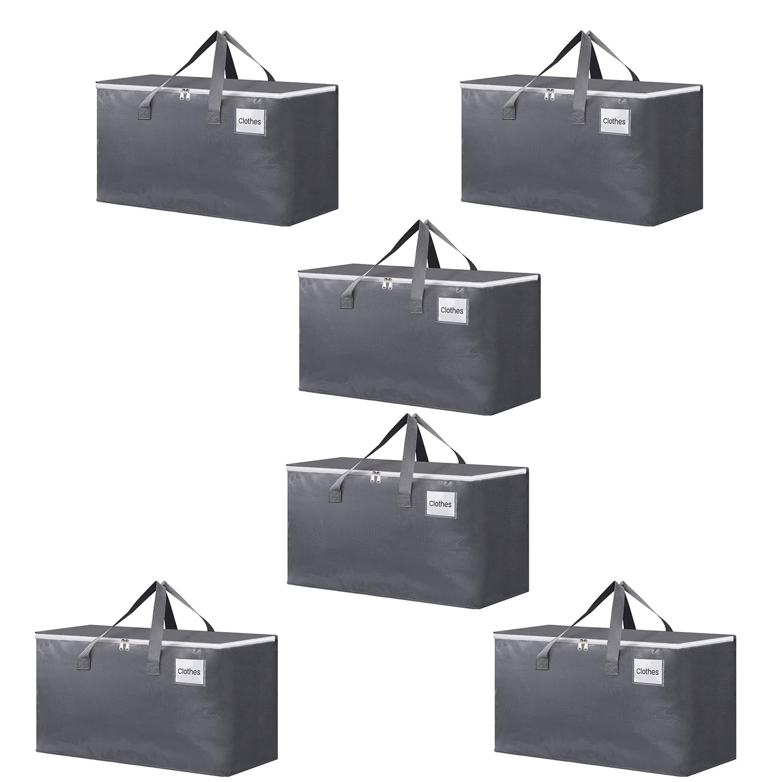 Buxuaaaa Duty Extra Large Moving Bags Storage Toted with Strong Handles for Space Saving, Fold Flat, Alternative to Box, Bin Moving Supplies
