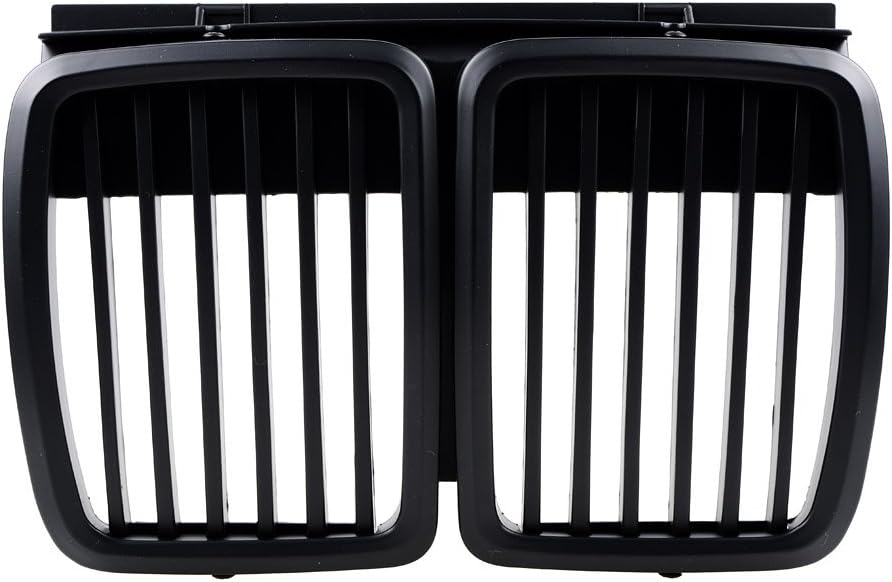Astra Depot 1 Set Matte Black Grille Grill Compatible with 1982-1994 E30 325i 325is 325iX 325 325e 325es 318i 320i M3