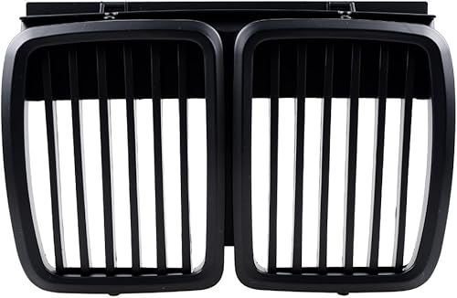 Miniatura 8 de 1 par de parrilla central de capó frontal negro mate compatible con BMW E30 1982-1994 M3 3-Series 318i 318is 325i 325is CoupeSedan