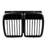Astra Depot 1 Set Matte Black Grille Grill Compatible with 1982-1994 E30 325i 325is 325iX 325 325e 325es 318i 320i M3