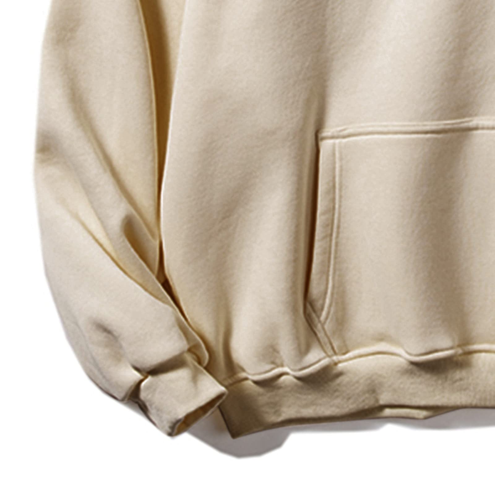 Sudadera básica de gran tamaño para hombre, tallas grandes, con hombros