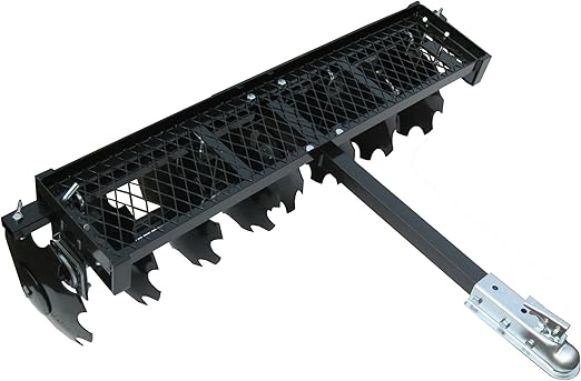 Field Tuff 51 Inch ATV Single Gang Disc for Cultivating, Heavy-Duty Steel Ideal for Garden and Farm Use to Improve Soil Quality, Black