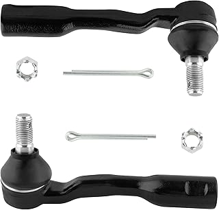 WEDOAUTO 2Pcs Front Outer Tie Rod End Links Left & Right Suspension Kit Fit For Toyota Sequoia 2001-2002, For Toyota Tundra 2000-2002 Replace# ES3565 ES3564