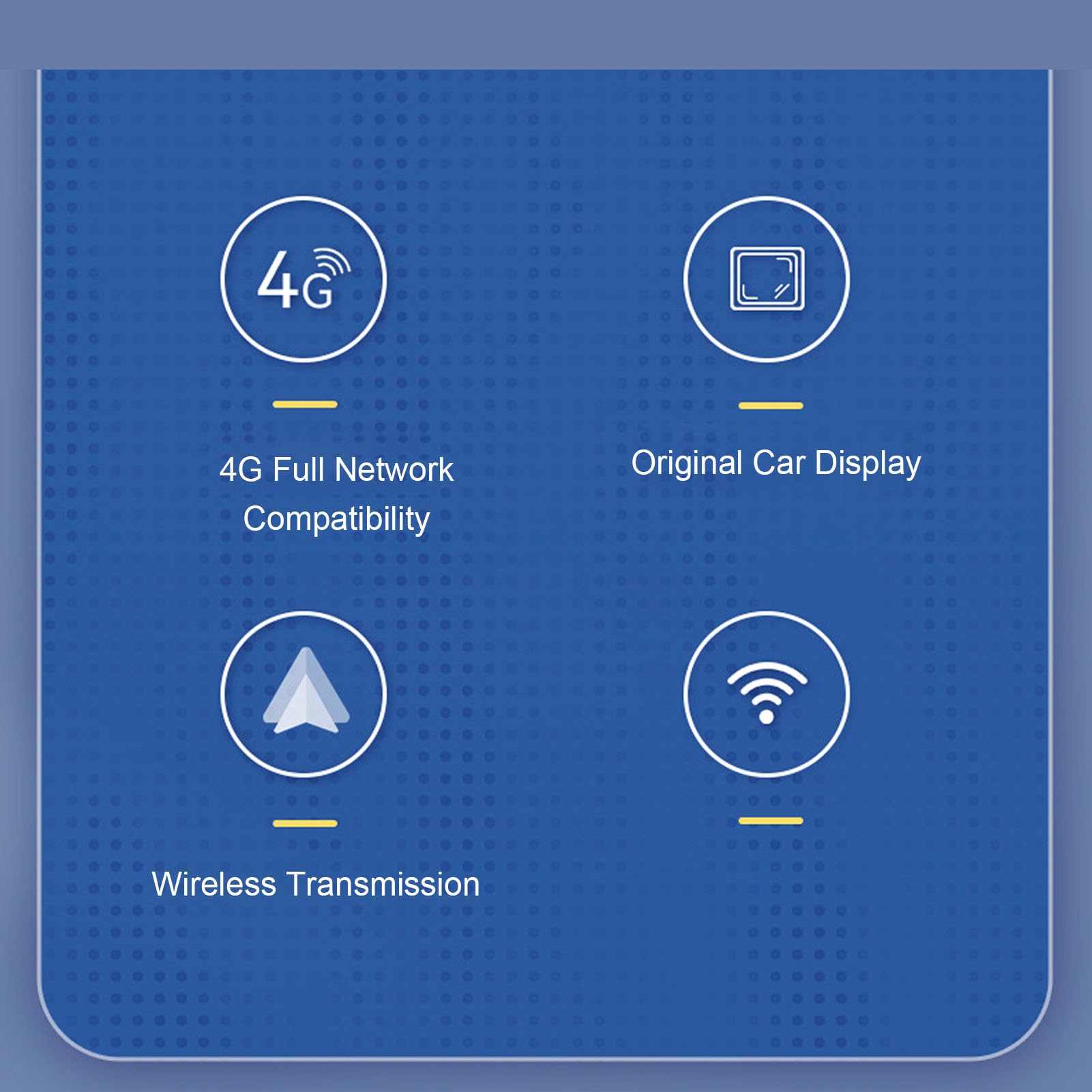 Aramox 4G LTE Adapter Samochodowy, AI Box z Podziałem Ekranu (4GB+64GB)