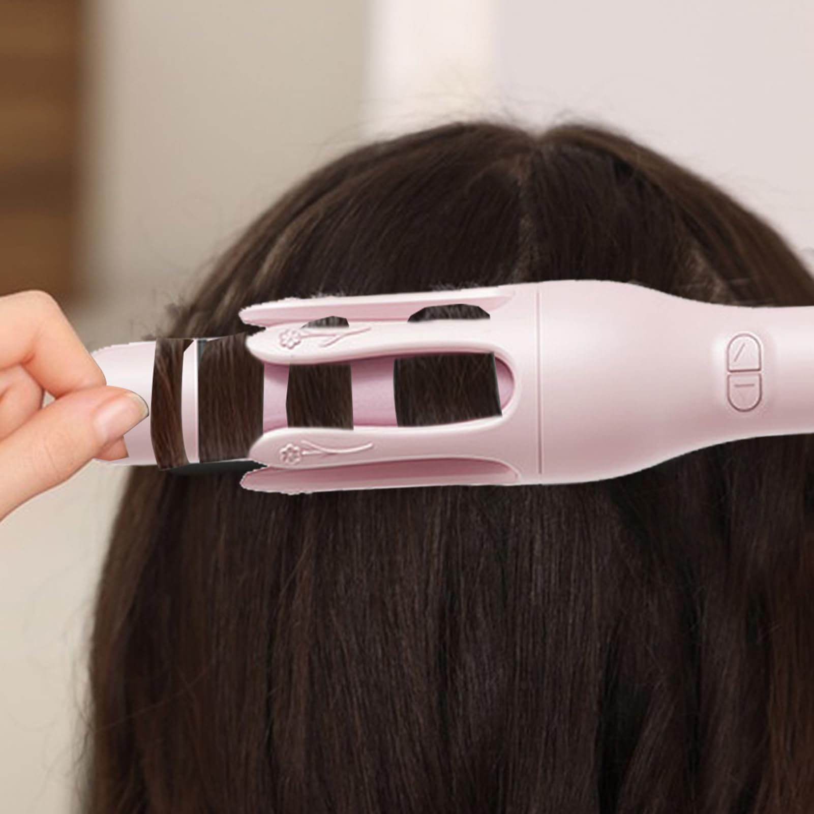 Fer à lisser pour cheveux bouclés à 3 niveaux de chauffage rapide et sans fil | Fer à friser portable pour tous les types de cheveux ondulés et lisses, pour rendez-vous,