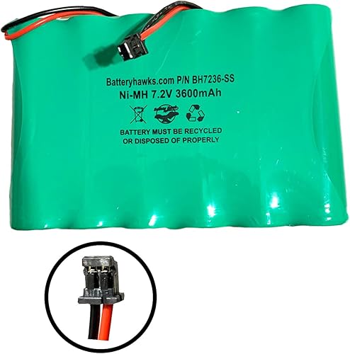 Miniatura 2 de DSC IMPASSA 9057 7.2v 3600mAh Ni-MH Batería 6PH-H-43A3600-S-D22 Sistema de seguridad inalámbrico SCW9057G-433 (2 unidades)