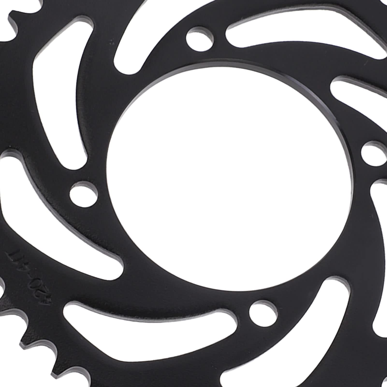 Fockety Corona 420 41 Denti 76mm, La Ruota Dentata della Catena del Motociclo in Acciaio Si Adatta alla Catena 420, Accessori per La Riparazione della Ruota Dentata Posteriore Nera per ATV