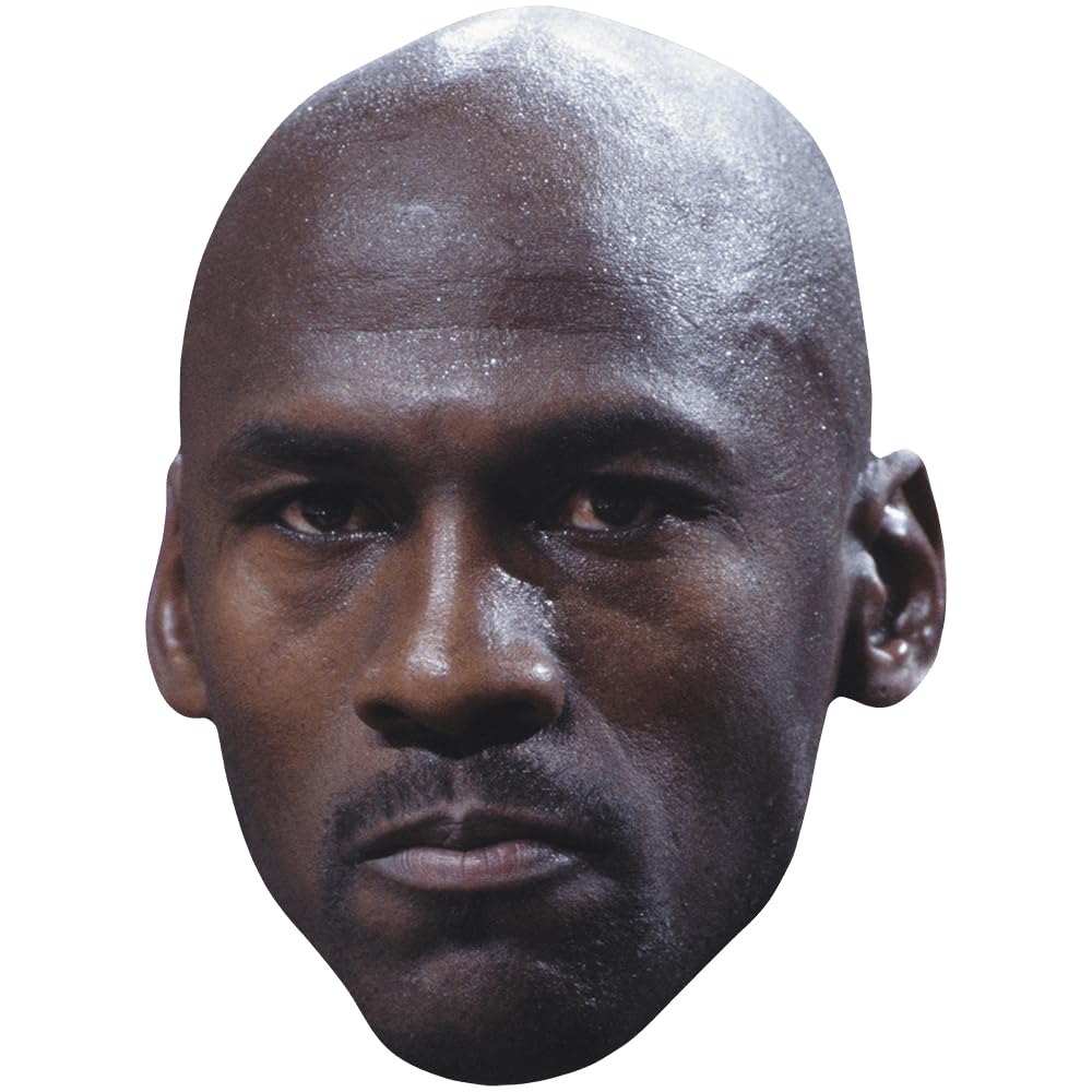 Michael Jordan (1997) Celebrity Mask, Flat Card Face, Fancy Dress Mask