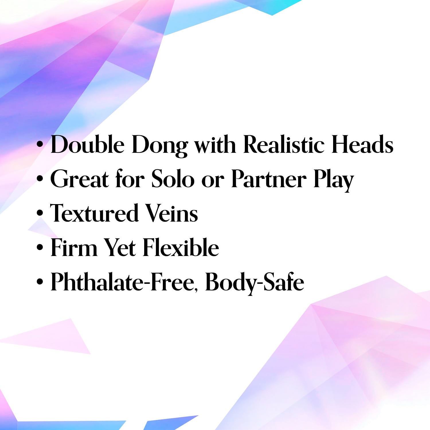 Doc Johnson Crystal Jellies - Double Dong -18 Inch - 1.8 Inches Wide - Double Sided Dildo - Proudly Made In America - Purple: Veined Purple