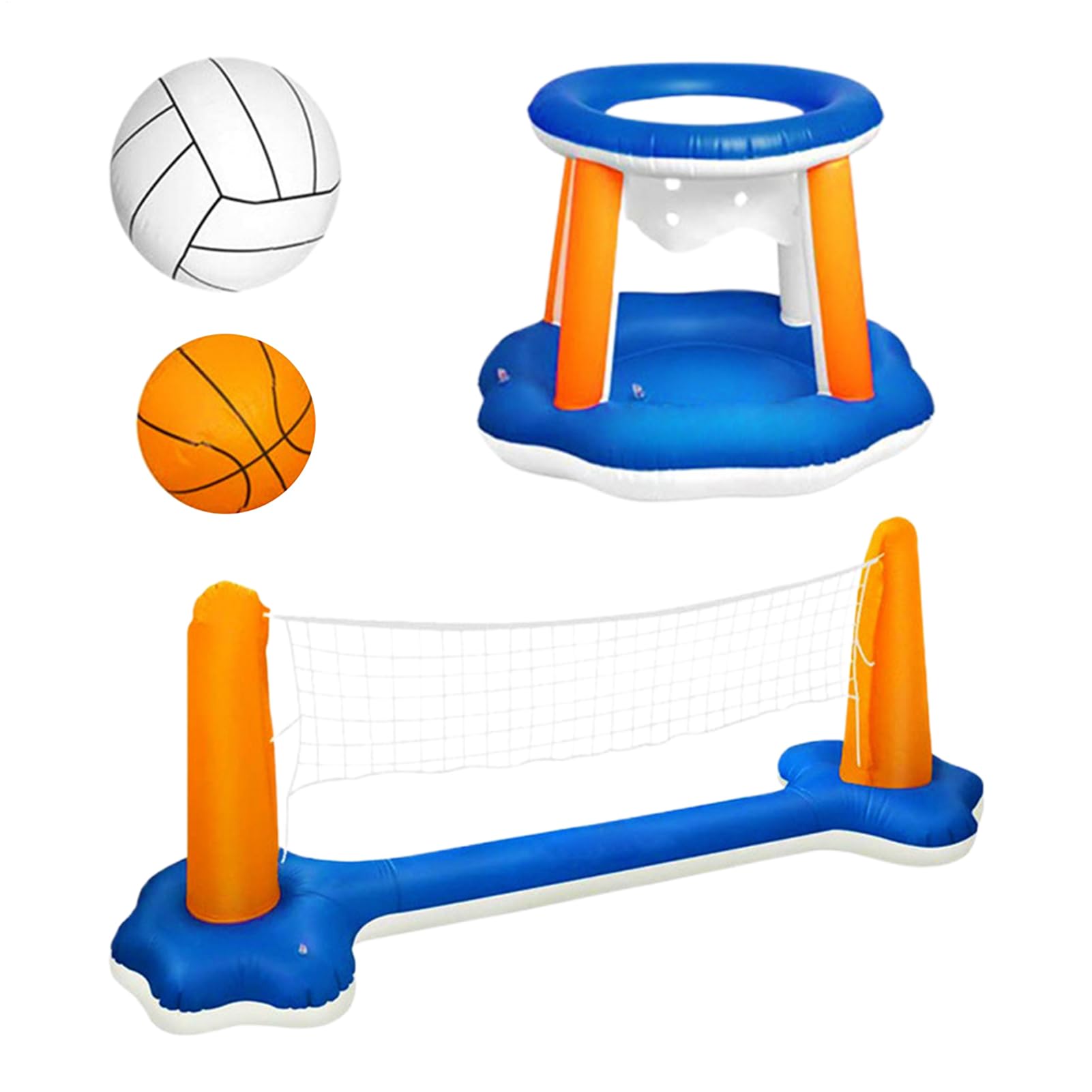 Générique Ensemble De Jeux De Volley-Ball pour Piscine, Filet De Volley-Ball Aquatique, De Natation, Filet De Basket Ou Activités Sportives en Plein Air, Jeux De Plage pour Adultes Et