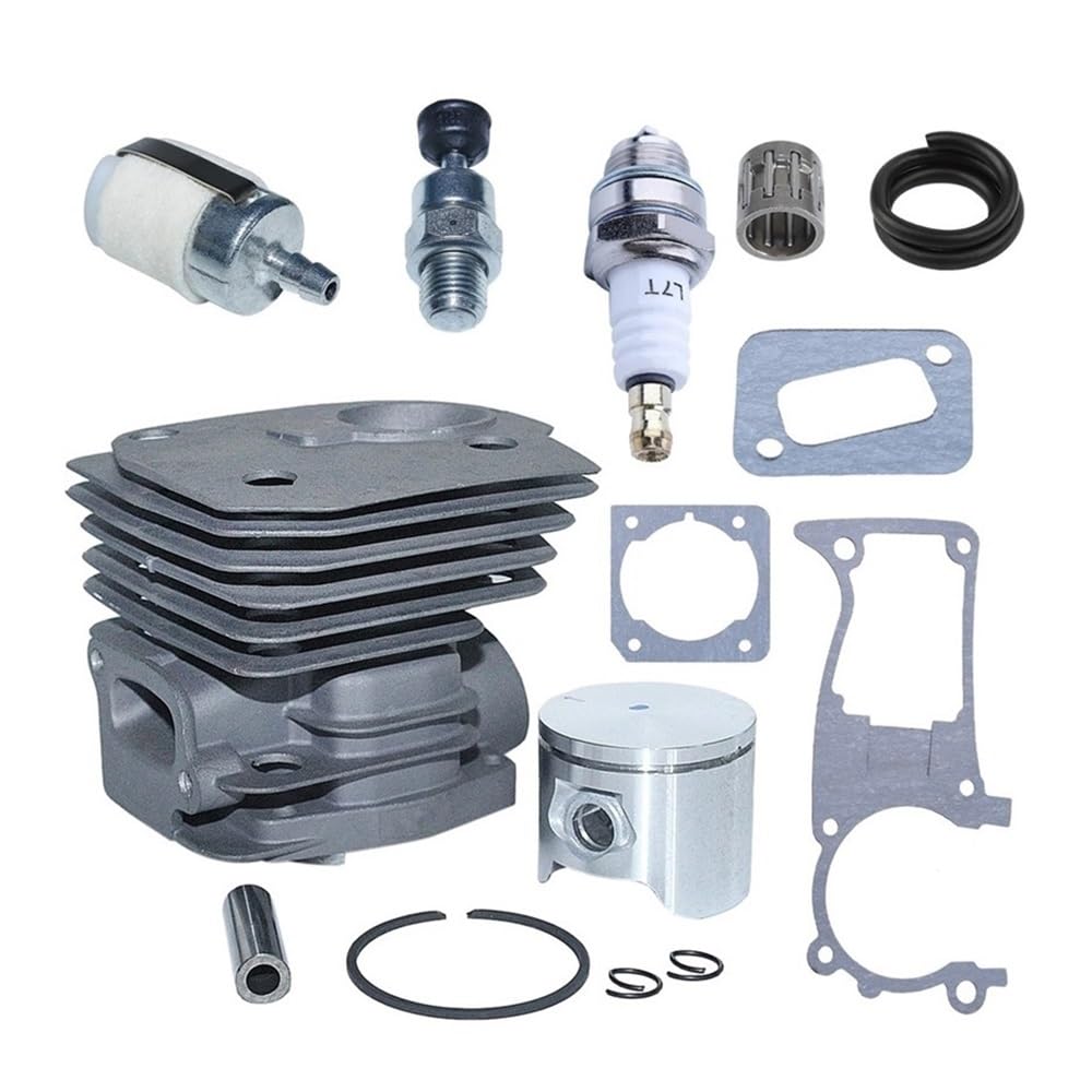 44mm Cylinder Piston Kit Compatible with 340 345 346XP 350 351 353 Chainsaws