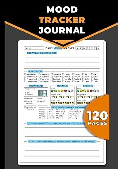 Mood Tracker Journal Mental Health Diary with Prompts Daily Health and Wellness Diary Notebook