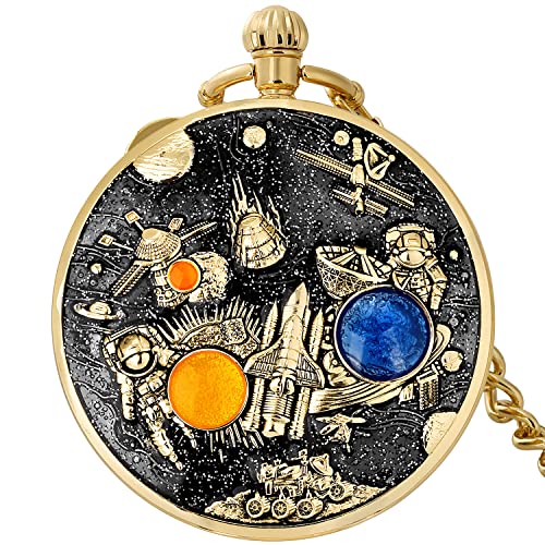 Montre de poche noire : cadeau d'anniversaire unique pour homme moderne à Noël