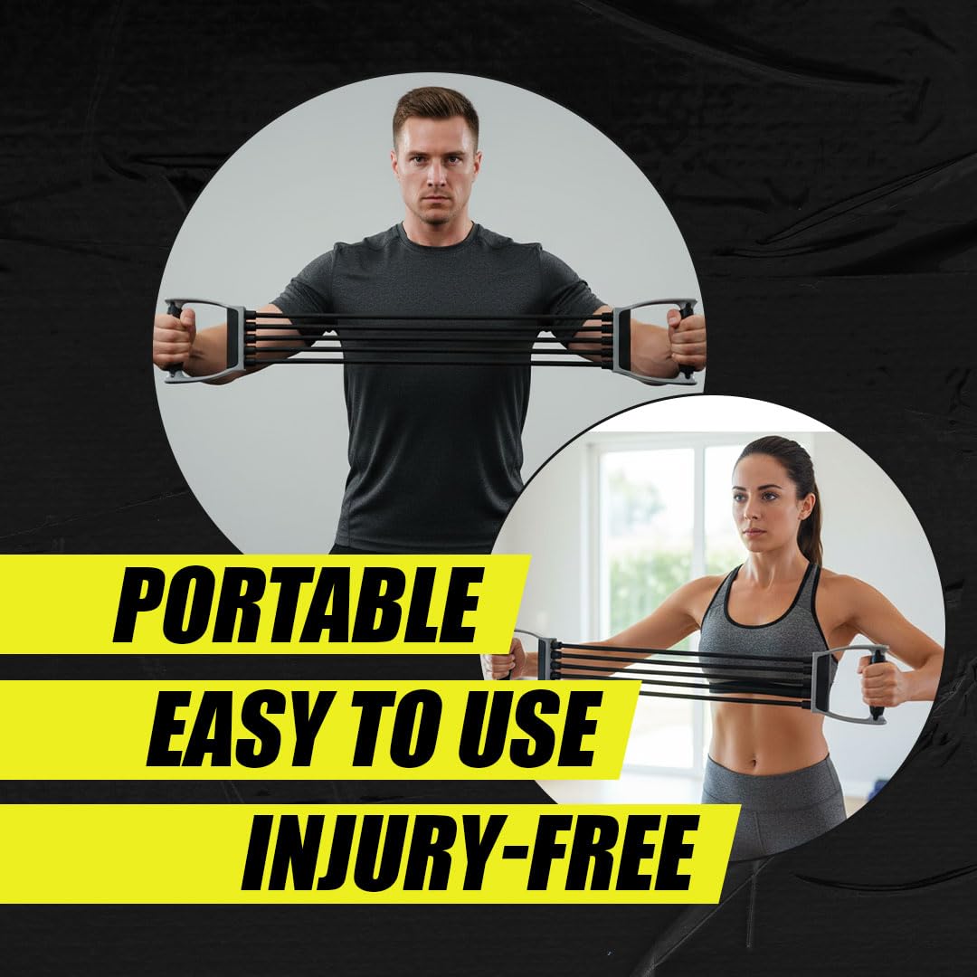 Expansor de pecho ajustable para entrenamiento de fuerza superior del cuerpo, equipo de entrenamiento en casa, brazos, hombros, pecho, herramienta de fitness