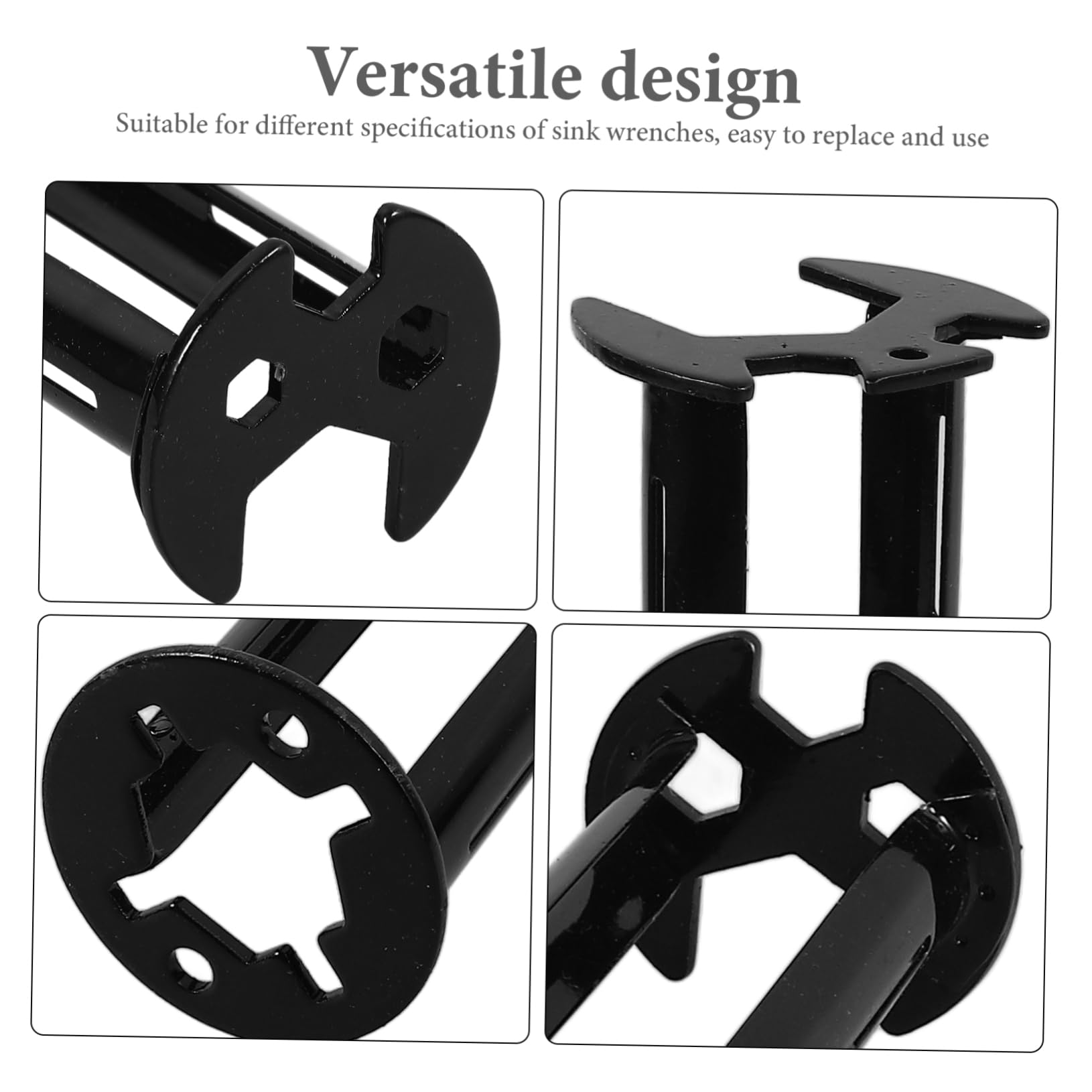 Artibetter 6piezas Llave De Lavabo Multifuncional De Acero Inoxidable Herramienta Para Fontanería Para Baño y Cocina