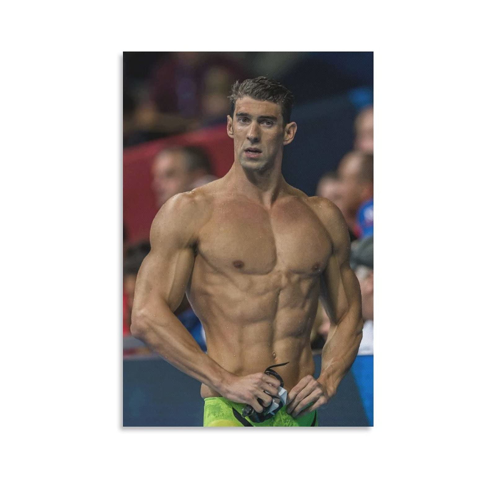 ZHENXIANG Butterfly Free Back Stroke Swimming World Record Michael Phelps Poster (25) Picture Print Wall Art Poster Painting Canvas Posters Artworks Gift Idea Room Aesthetic 24x36inch(60x90cm)