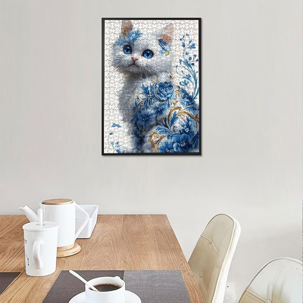 SchöNe Katze Puzzle 2000 Teile, Klassische Puzzles, Geschicklichkeitsspiel Puzzle für Erwachsene, Puzzlespiele für Die Ganze Familie, Mit Schöner Verpackung, Dekoration Puzzles DX0YL3-684