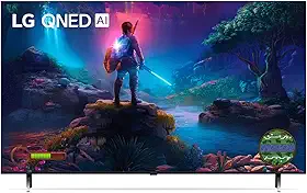 Smart TV LG 65" 4K QNED processador a8 AI, 120Hz, Design Super Slim, FreeSync e webOS 24-65QNED85TSA