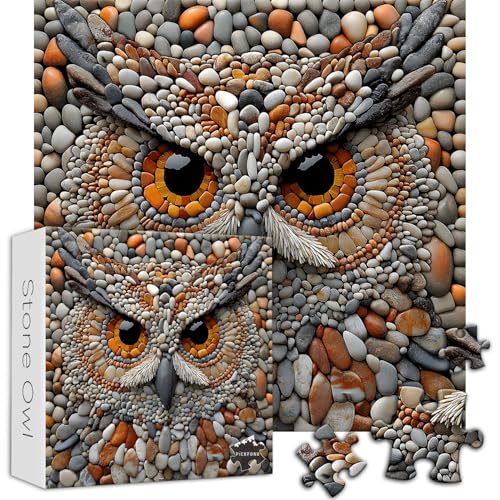 Rompecabezas Puzzles Animal Búho 10 años miniatura 2