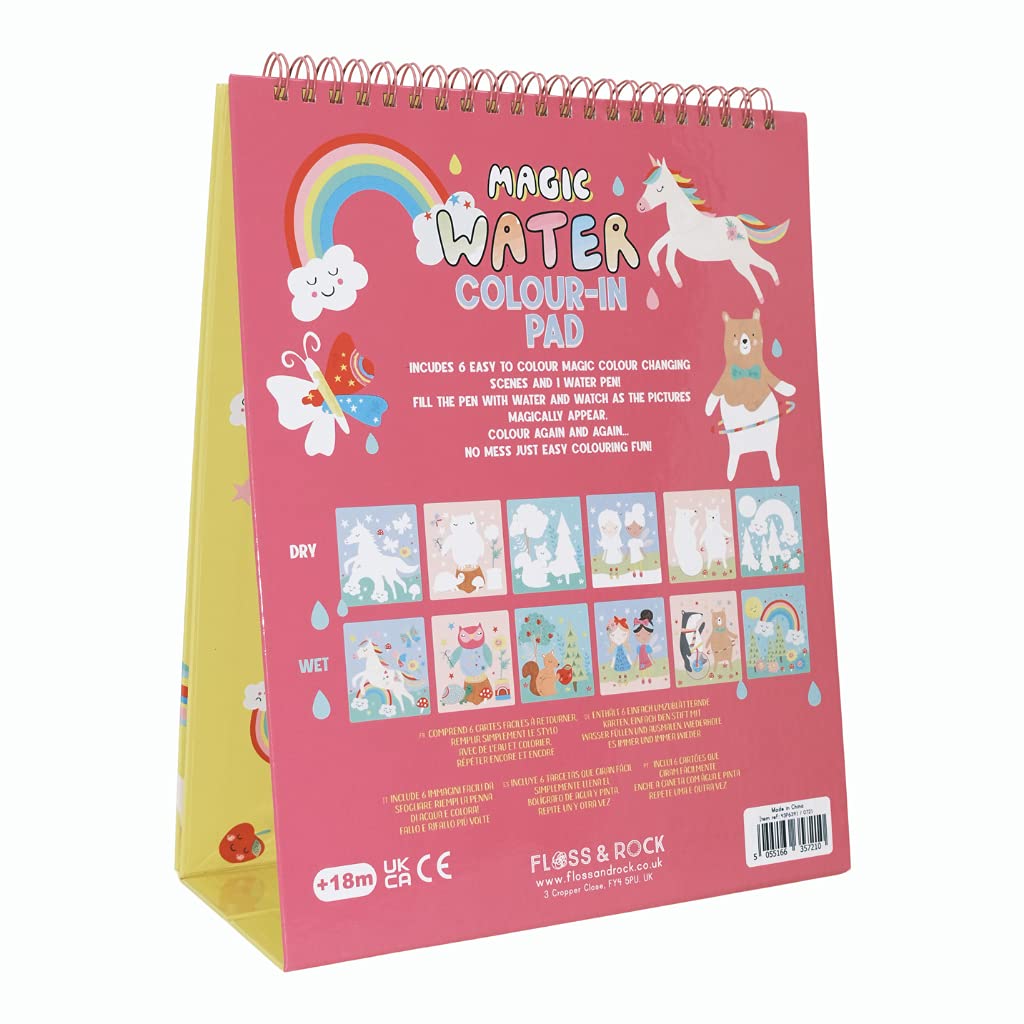Floss & Rock Rainbow Fairy Magic Color Changing Watercard Art cavalletto Pad (6 fogli, 210 mm x 210 mm)