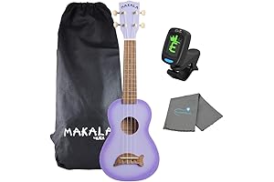 Kala Purple Burst Dolphin Makala Soprano Ukulele: Playful Music with a Splash of Purple