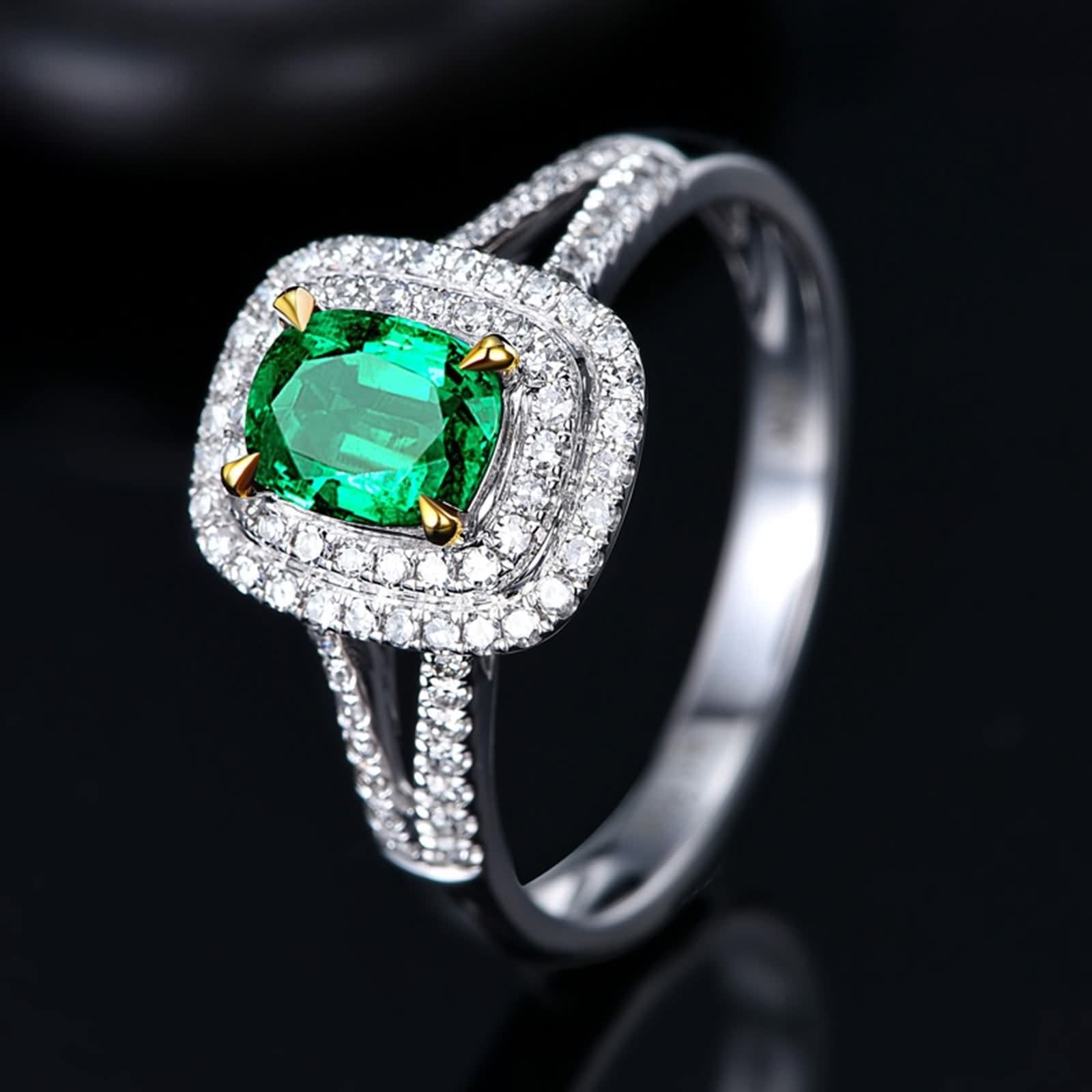 Fedi Nuziali Oro Bianco, Fedine 18 Carati Geometria Regalo Anello di San Valentino