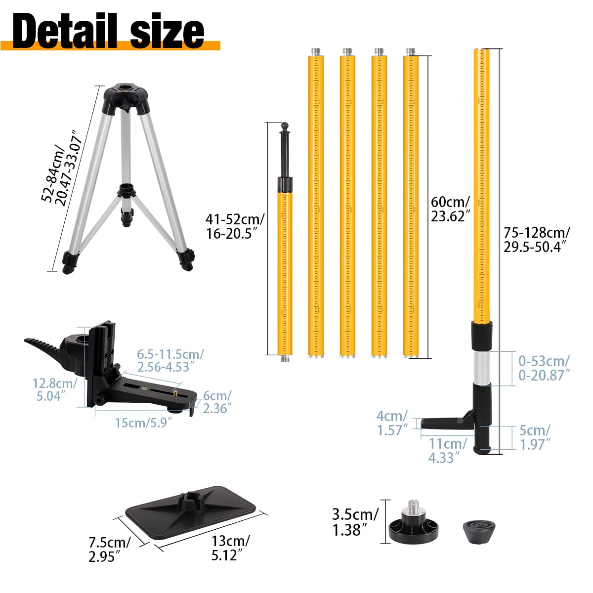 Telescoping Laser Level Pole - 13.8ft Reach -7