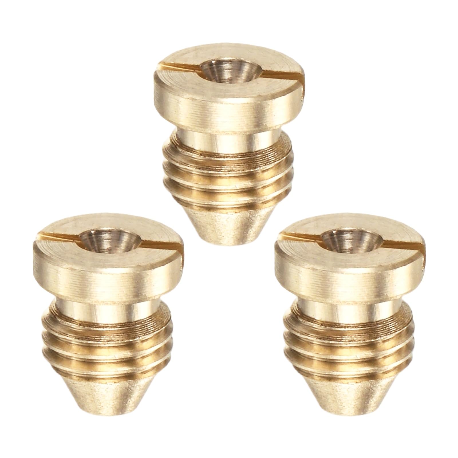 M METERXITY 3-Pack Foam Cannon Orifice Nozzle Tips, 1.25 mm Brass Replacement Thread Nozzle for Car Wash/Garden Hose Use/Snow Lather Lance, Universal Thread Tips [Brass Tone]